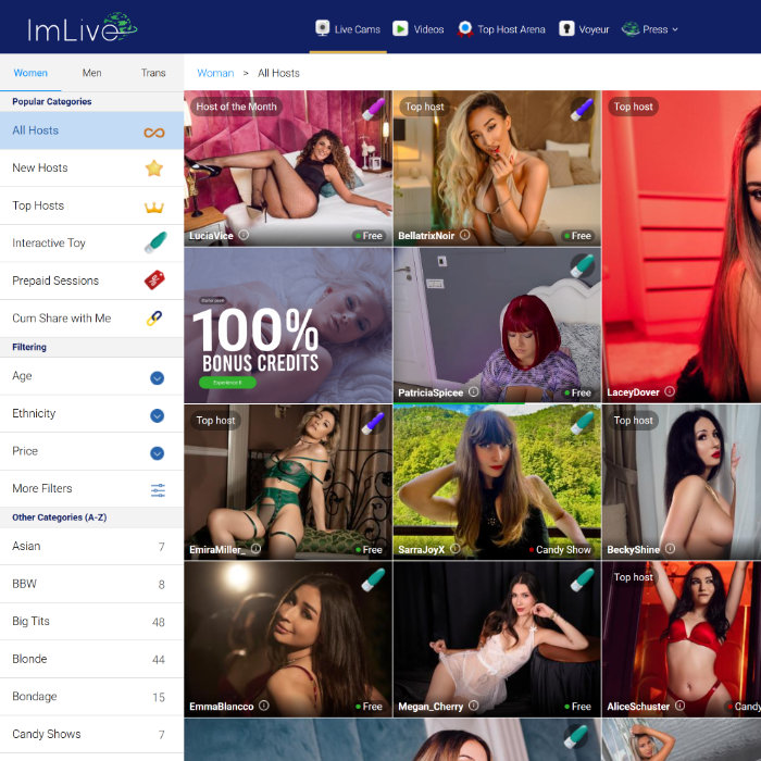 I'm Live premium cam site